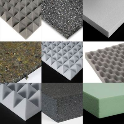 انواع مختلف فوم آکوستیک برای اجرای عایق صوتی سقف و دیوار